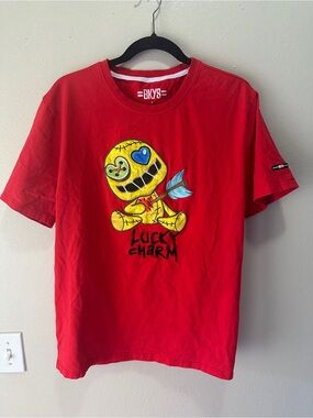 BKYS Red 'Lucky Charm' Short-Sleeve Graphic Tee
